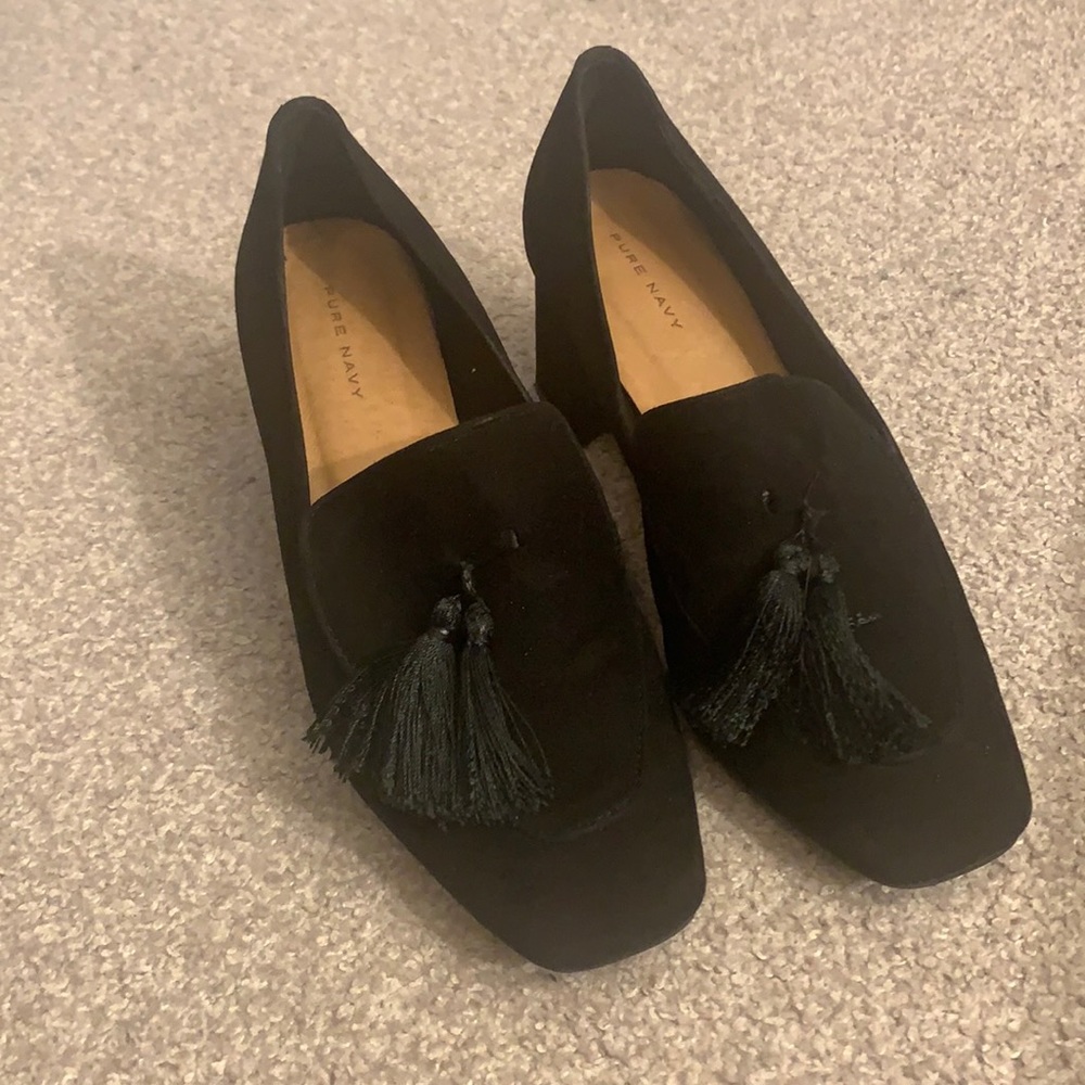 Block Heel Loafer with Tassel